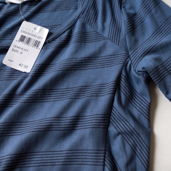 Nordstrom Lush Swing Dress *Soft Blue Striped* - Picture 5 of 5